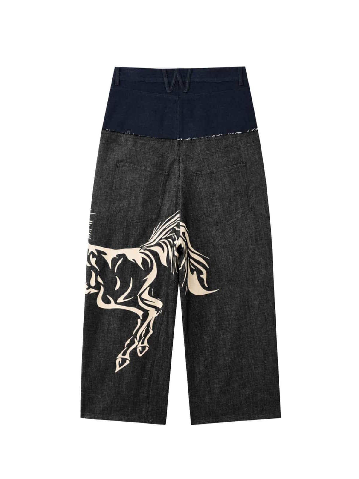 DUAL WAIST PUNK HORSE JEANS