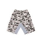 CAMO PLAID SKULL CROPPED PANTS
