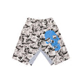 CAMO PLAID SKULL CROPPED PANTS