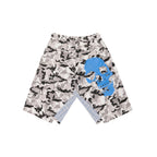 CAMO PLAID SKULL CROPPED PANTS
